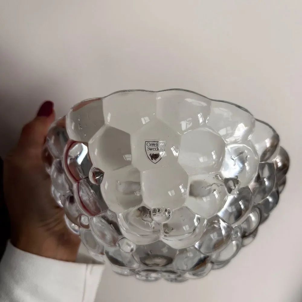 Orrefors Sweden Raspberry Small Bowl - Picture 7 of 9